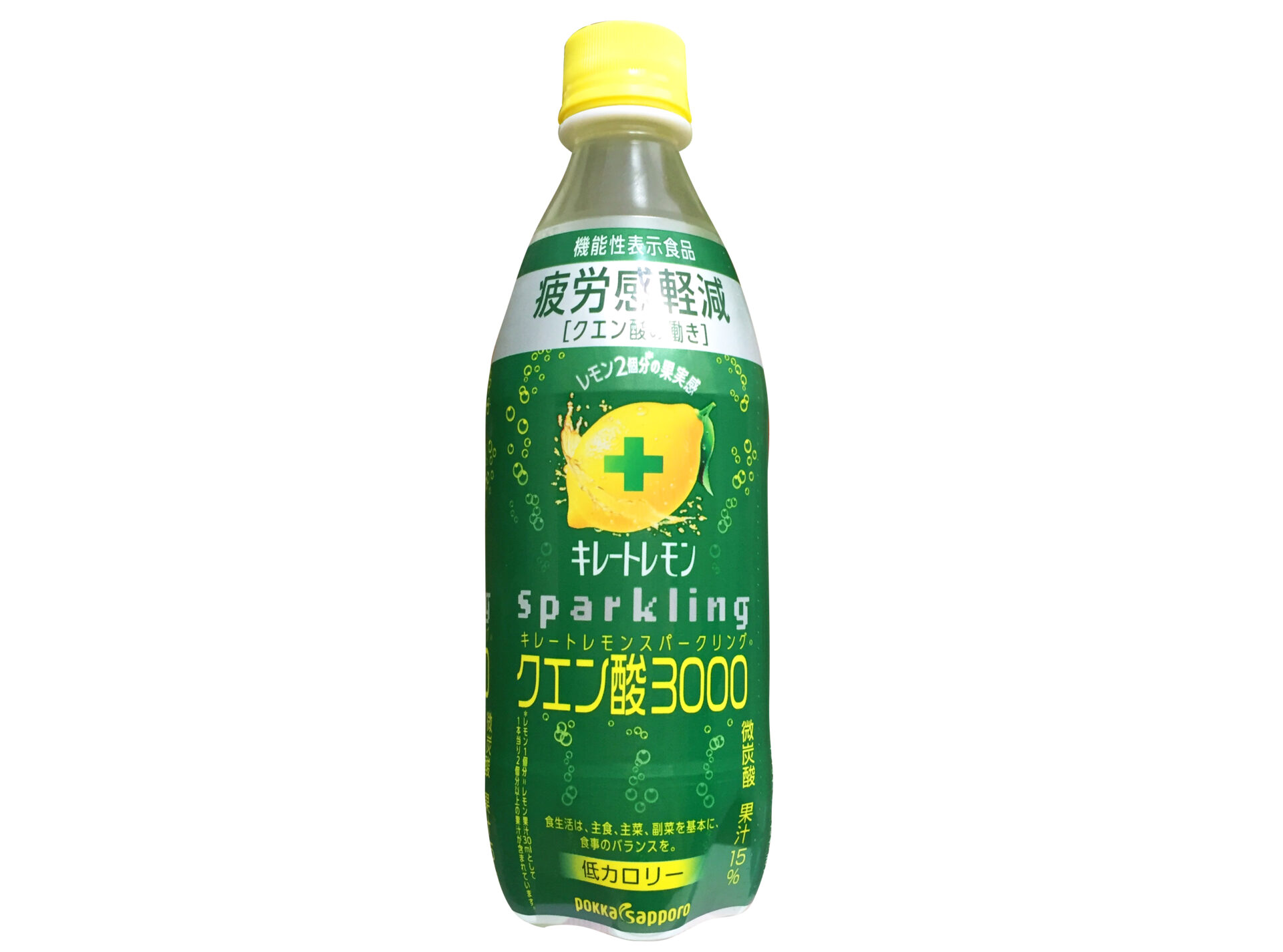 ポッカサッポロ『キレートレモン スパークリング クエン酸3000（500ml）』
