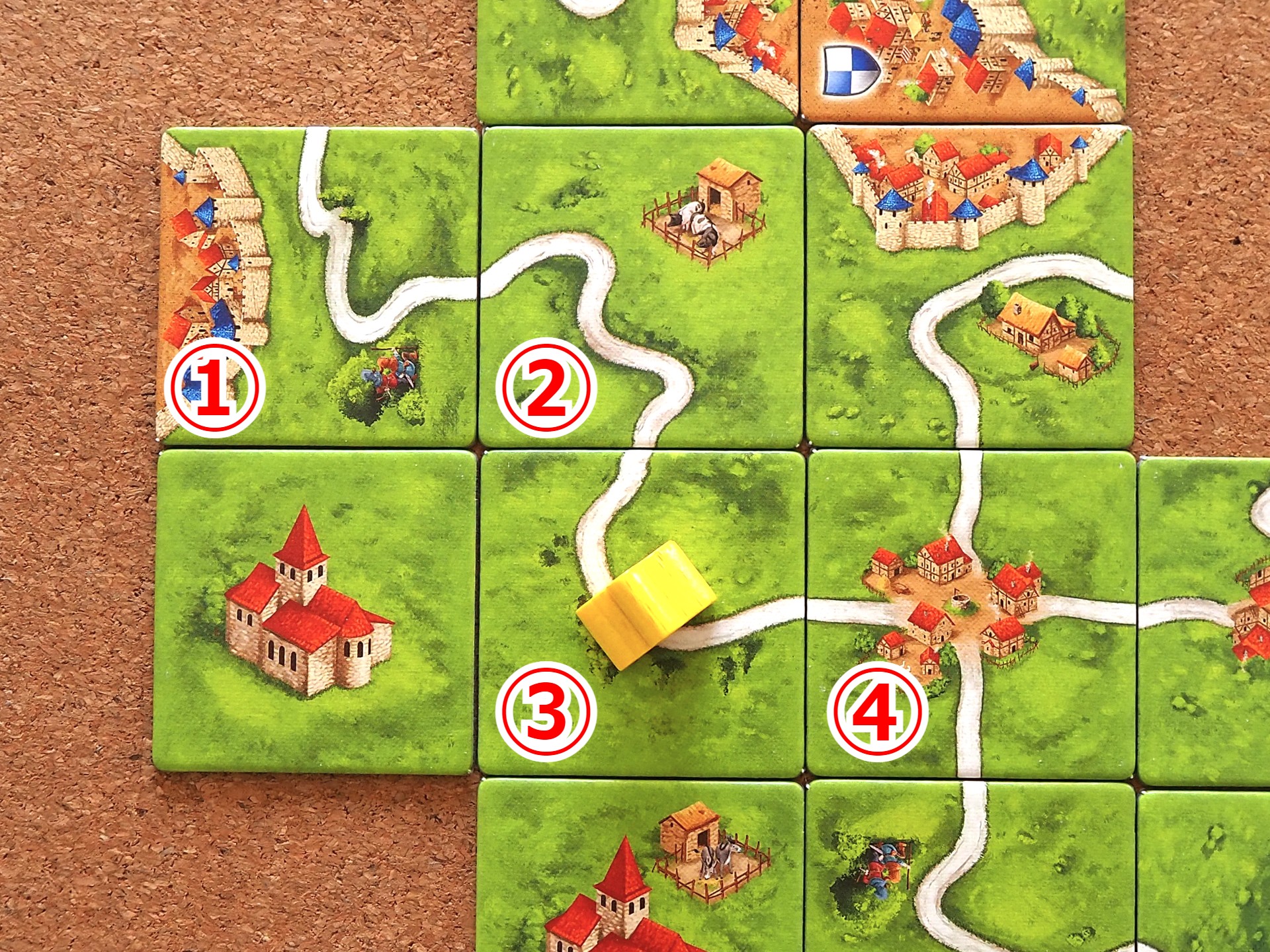 ボードゲーム『カルカソンヌ（Carcassonne）』で中世の街を発展させ 