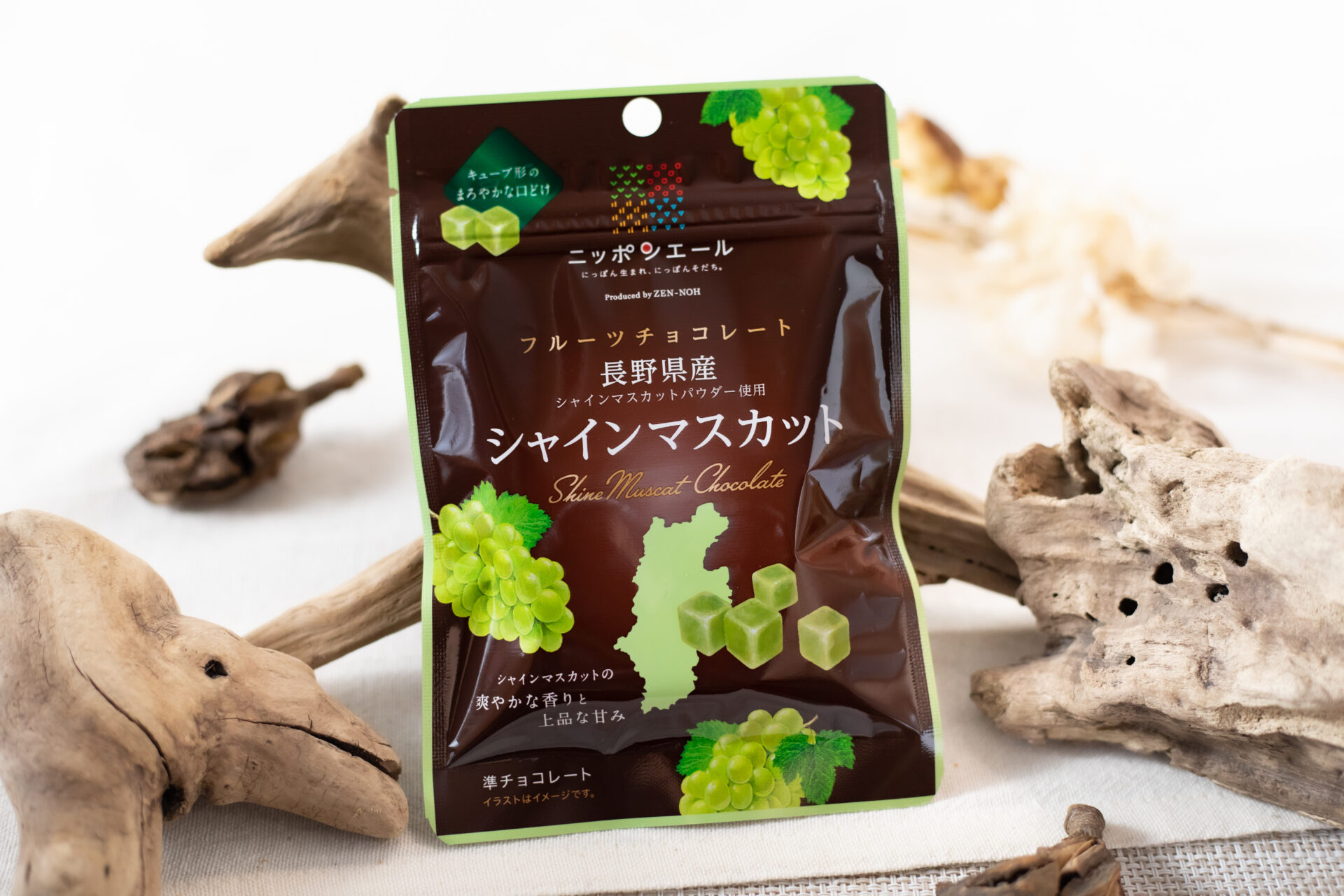 全国農協食品『ニッポンエール 長野県産マスカット フルーツチョコレート』