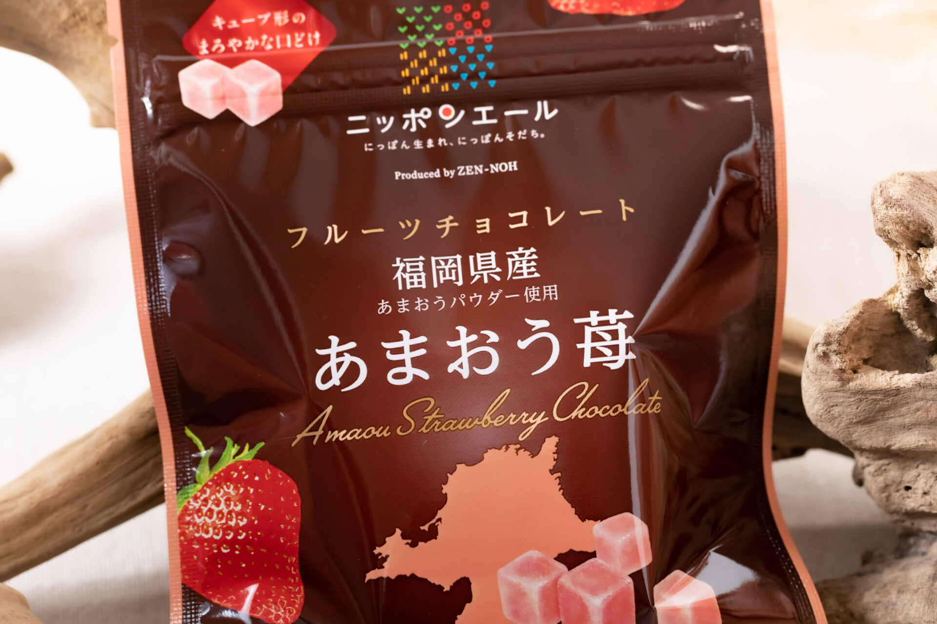 全国農協食品『ニッポンエール 福岡県産あまおう苺 フルーツチョコレート』